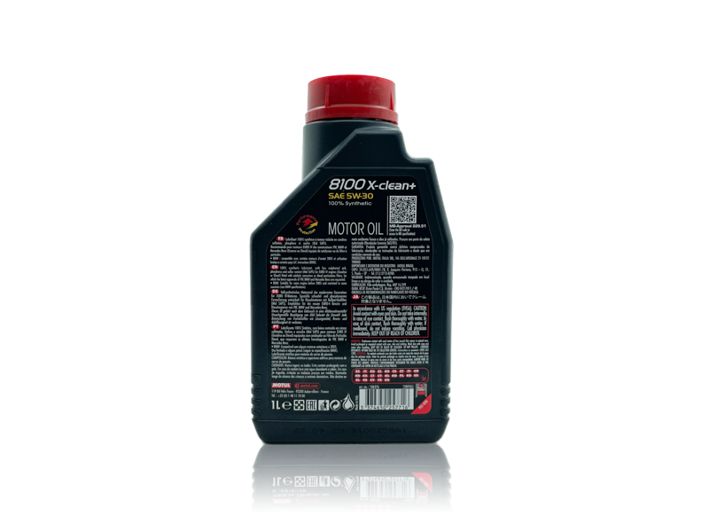 Motul Motorolaj 8100 X-CLEAN+ 5W-30 SAE 5W-30 Teljesen szintetikus motorolaj BMW LL-04 , MB-APPROVAL 229.51 , PORSCHE C30 , VW 504 00 - 507 00